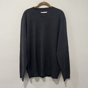 Filson Sweater Men’s Medium Charcoal Gray Wool Crewneck 11003-CH Pullover